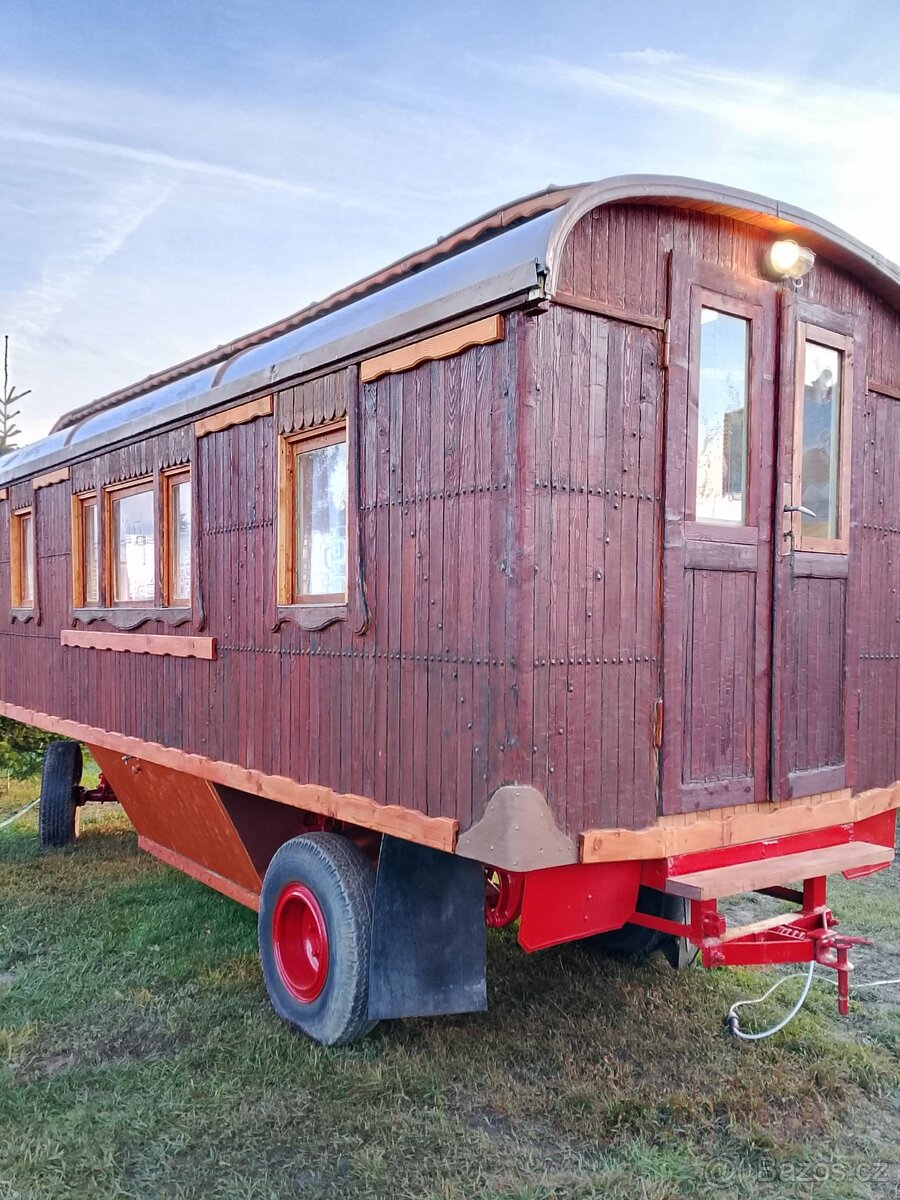 Obytná Maringotka Historická 1926 Oberlicht Wagen - 12