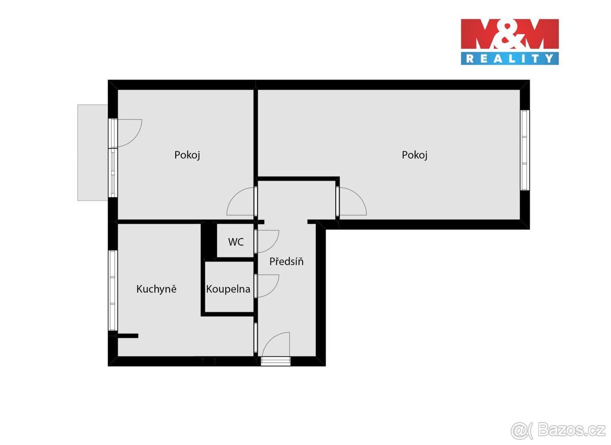 Prodej, byt 2+1, 54 m², Brno, ul. Jílová - 12