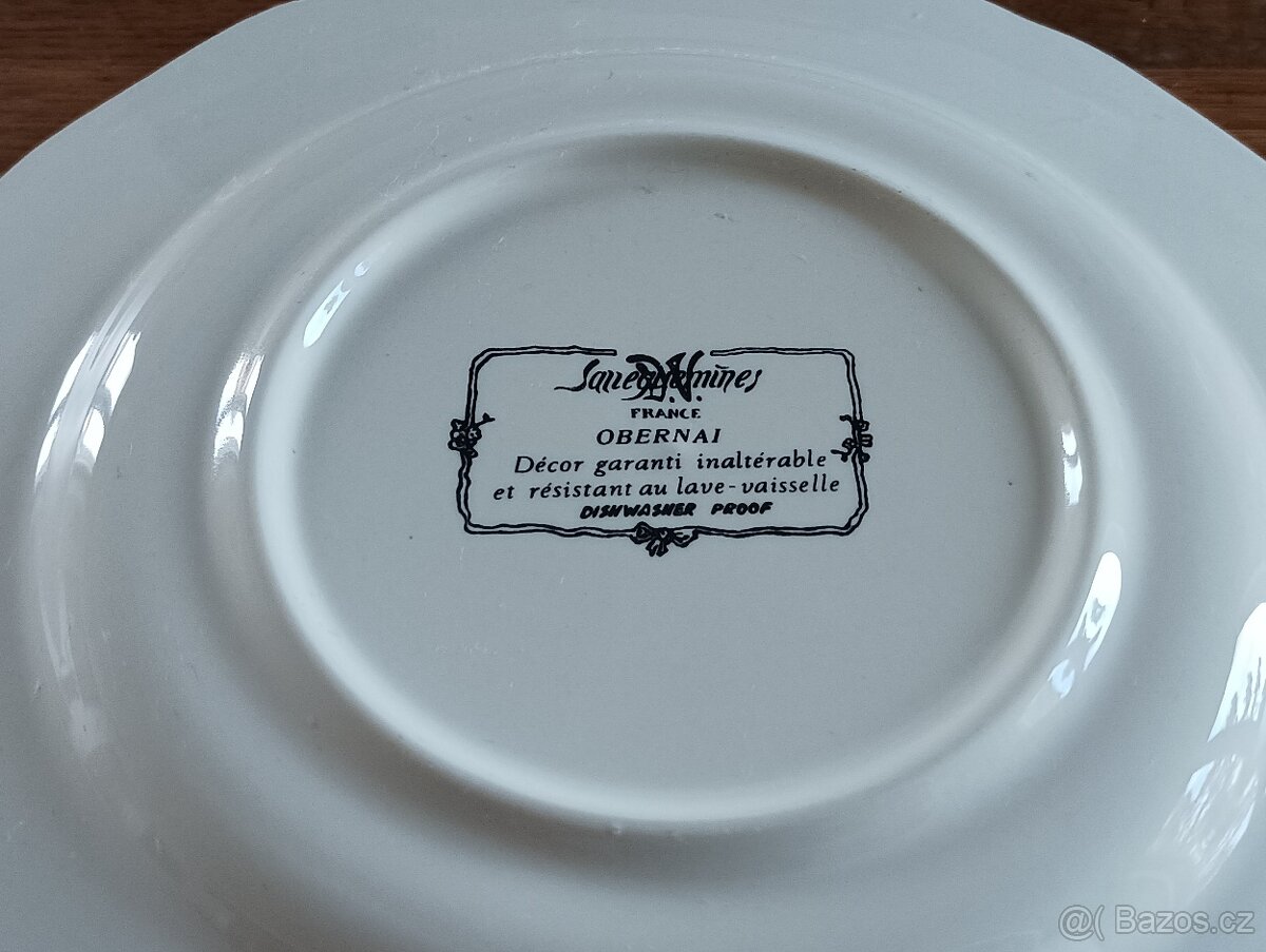 FAJÁNS TALÍŘ SARREGUEMINES HENRI LOUX FRANCIE - 12