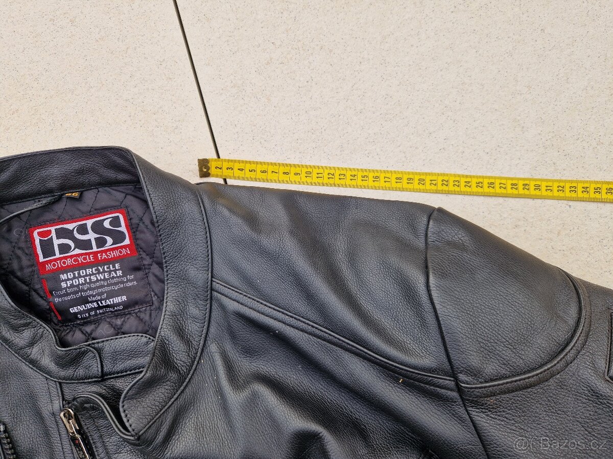 Pánská kožená moto bunda iXS velikost 66 (3XL) - 12