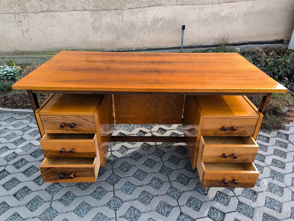 Retro designový psací stůl - Rumunsko - 60. léta - 12
