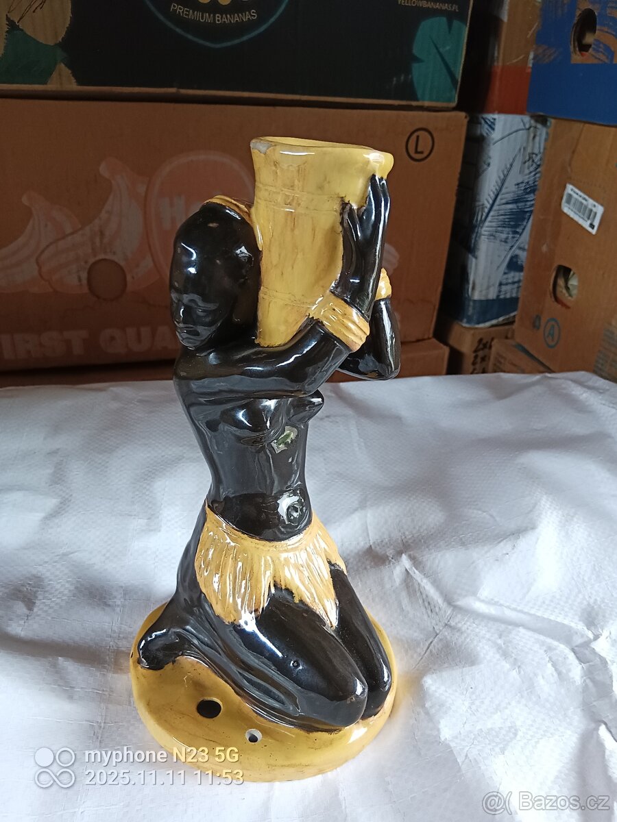 stare africke egyptske masky sosky po cestovateli sberateli - 12