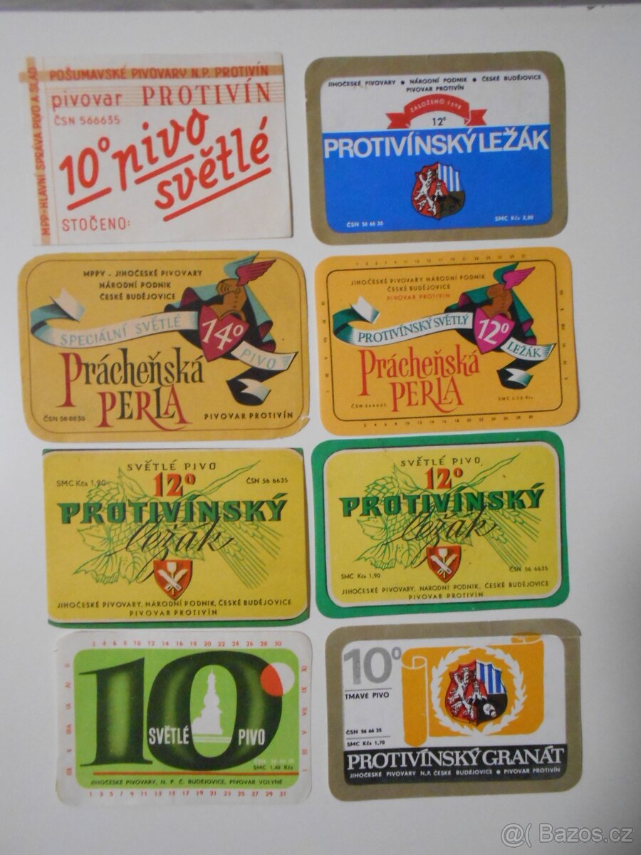PIVNÍ ETIKETY RARITNÍ - 12