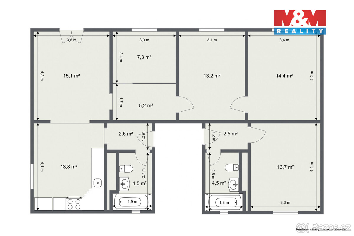 Prodej bytu 5+1, 97 m², Horní Slavkov, ul. Poštovní - 12