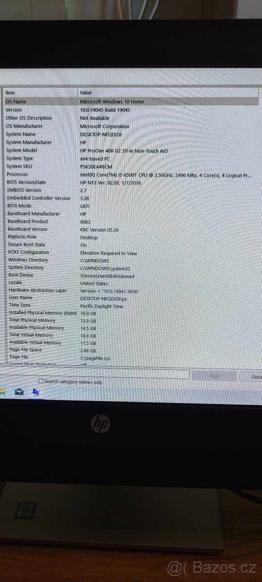 Vše v jednom počítač HP ProOne 400 G2 - 12