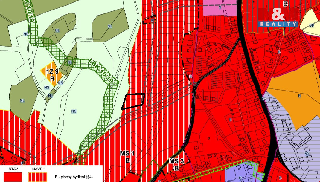 Prodej pozemku k bydlení, 1388 m², Dubí - 12