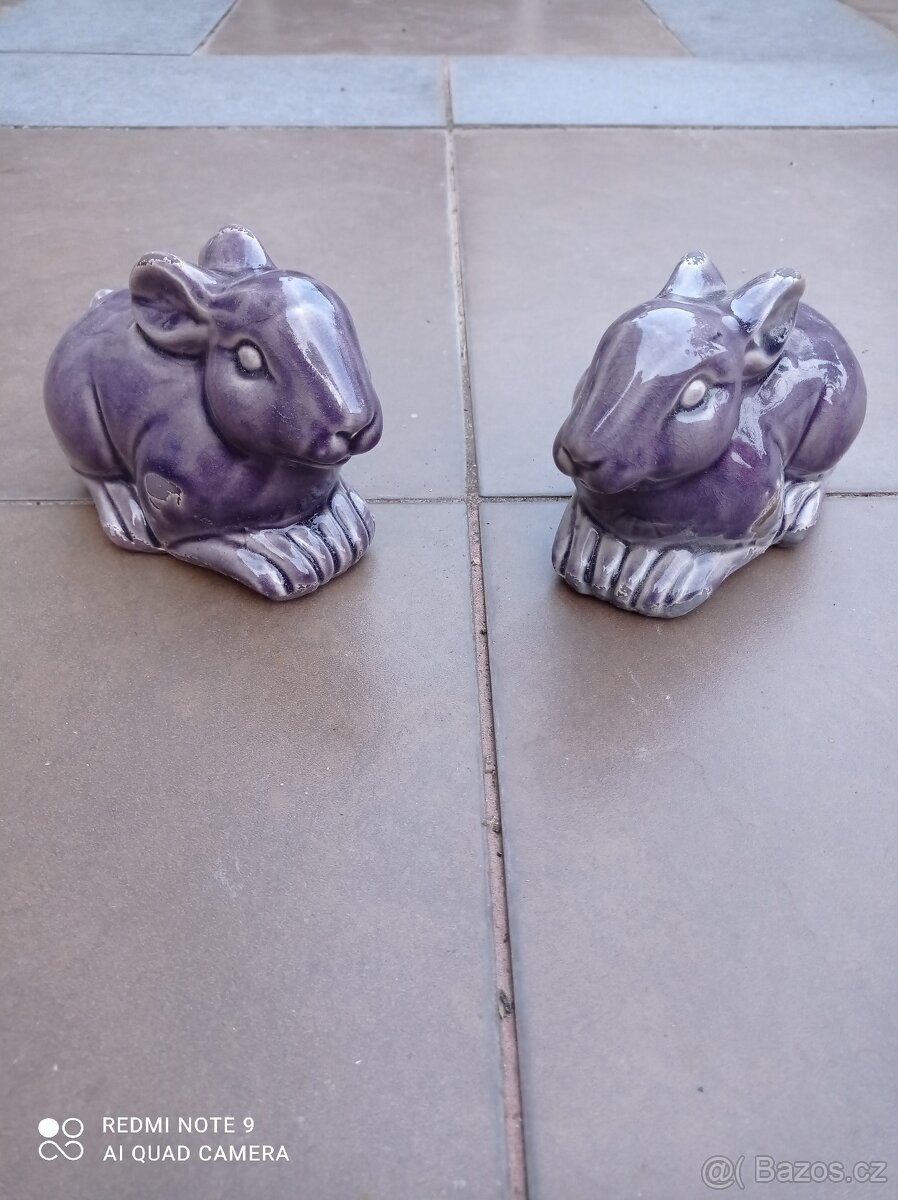 Květináče, keramické figurky - 12