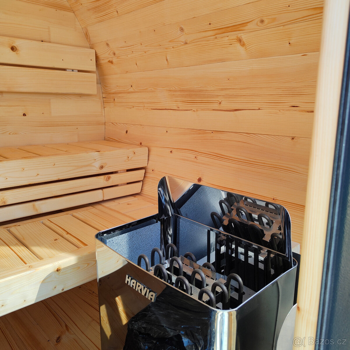 Venkovní sudová panoramatická sauna - 12