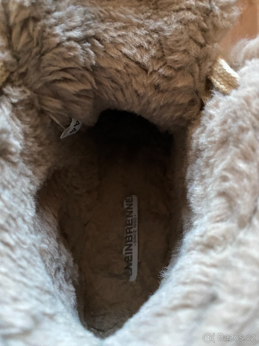 Pánské kožené zimní boty Weinbrenner s kožichem - č. 44 - 12