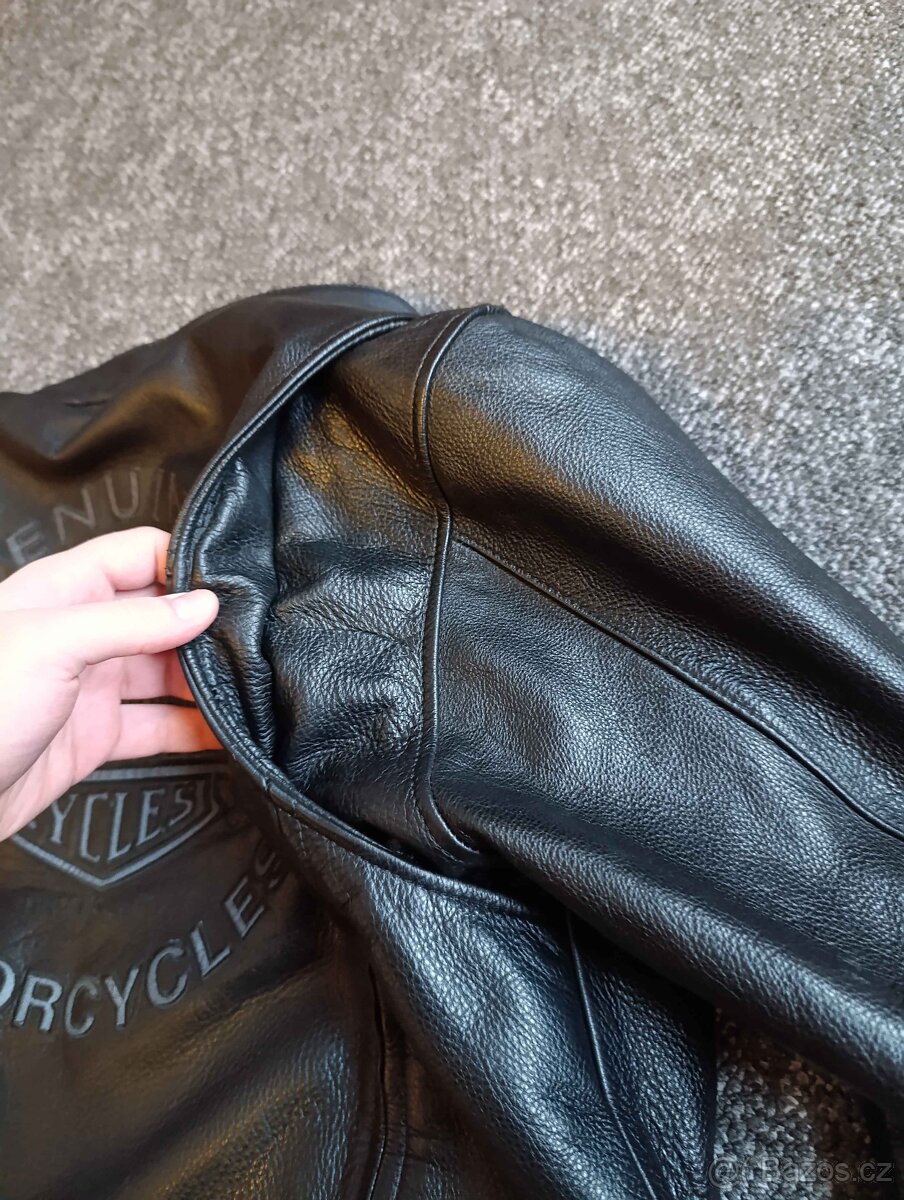 Kožená značková bunda Harley Davidson - 12
