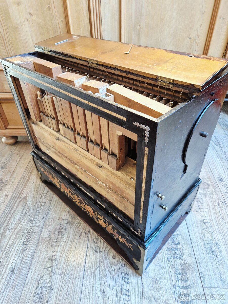 Velký starožitný píšťalový flašinet FRATI & Co., 1900 - 12