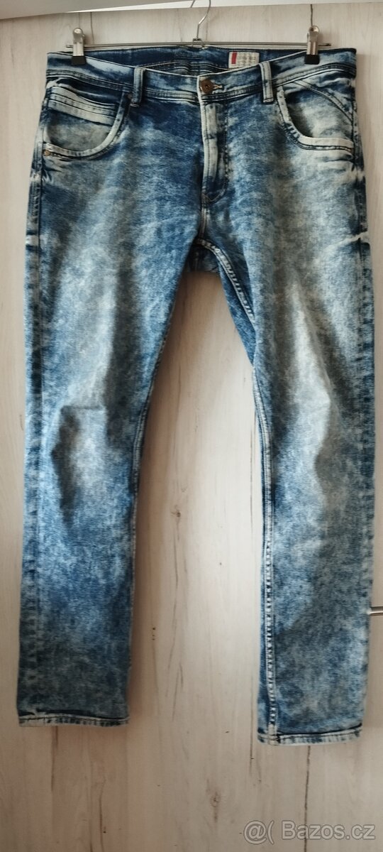 Pěkné dámské kalhoty vel. 42 pro vysokou postavu.Pánské rifl - 12