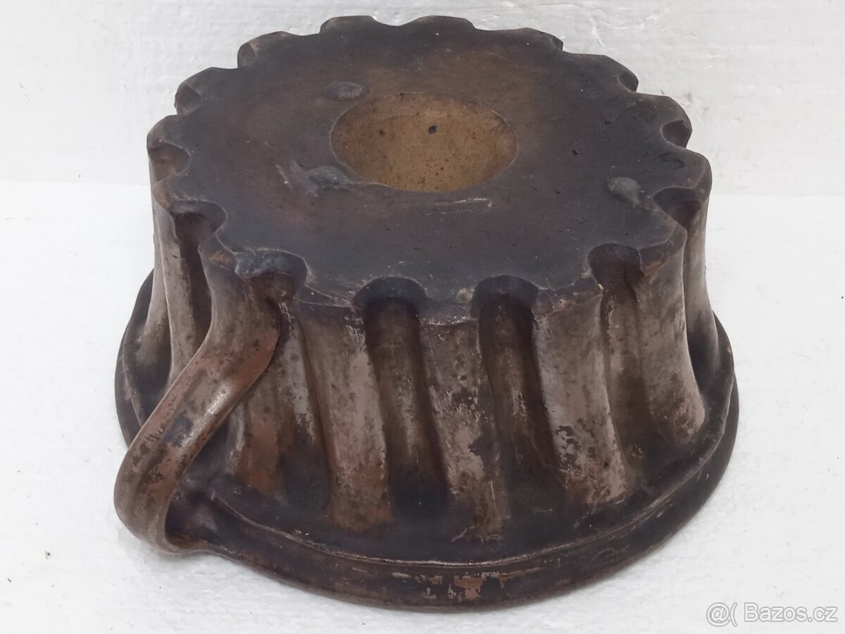 2,5L Stará retro kameninová forma na bábovku OK Stav - 12