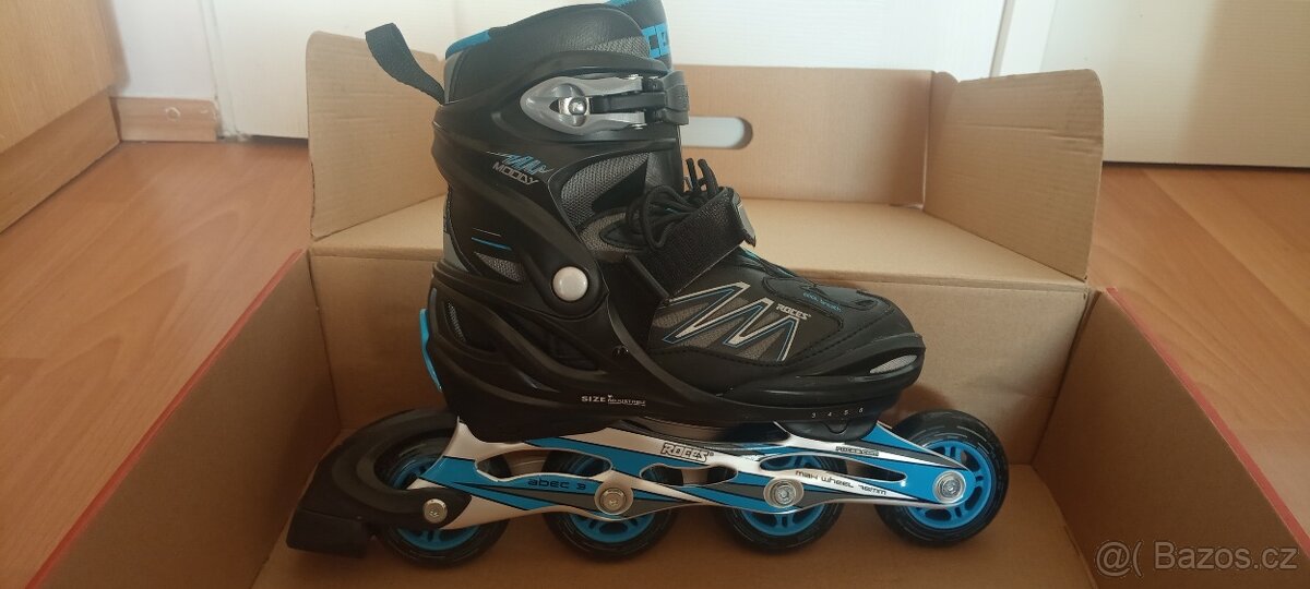 Nastavitelné kolečkové brusle Roces modré - 12