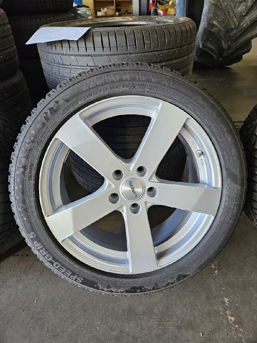 Alu kola 5x112 R18 + zimní pneu - 12