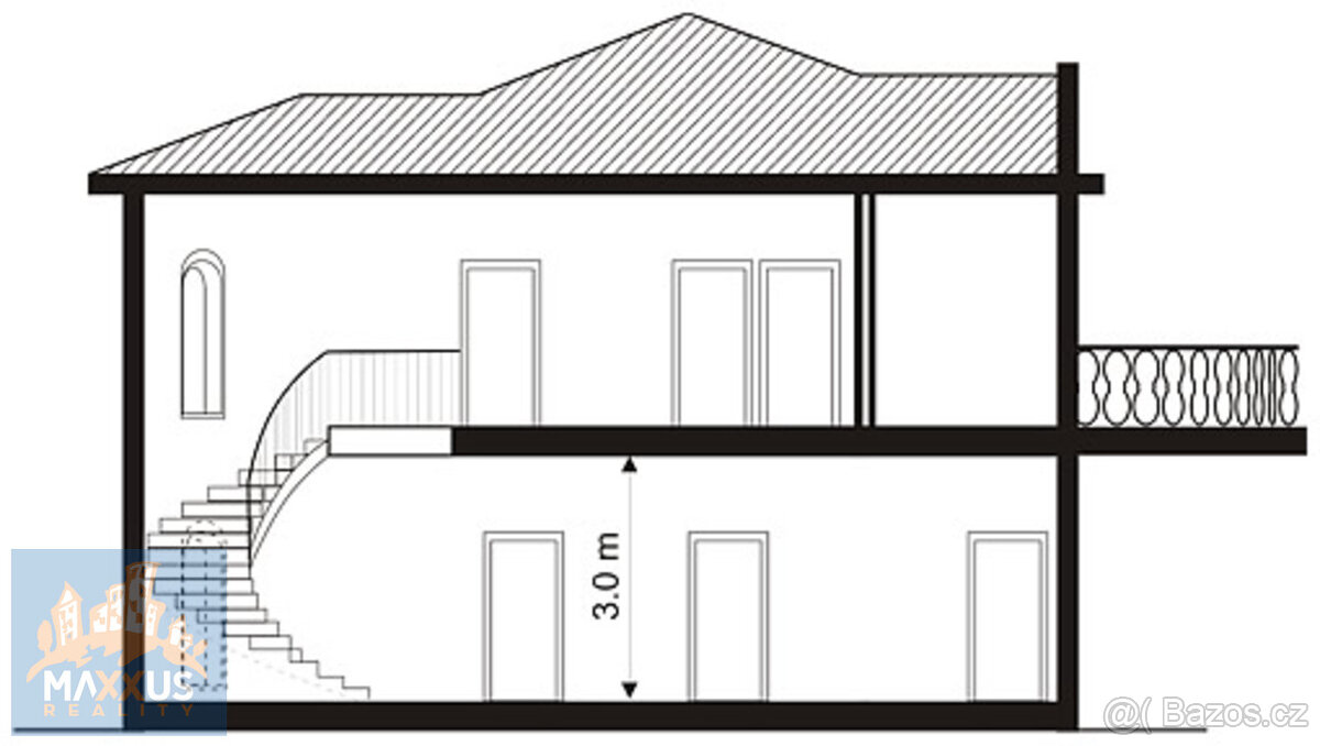 Pronájem luxusní vily 5+1/T (243 m2), zahrada (382 m2), bazé - 12