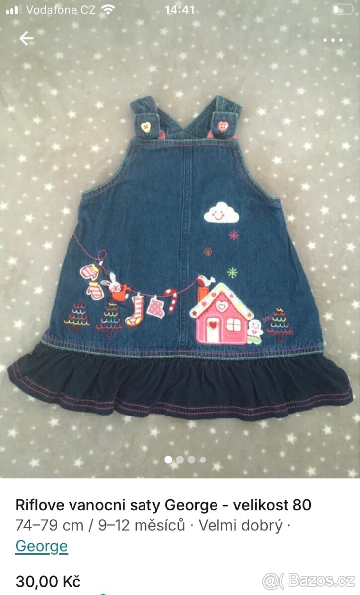 Hezke obleceni holka - velikost 74/80 - 12