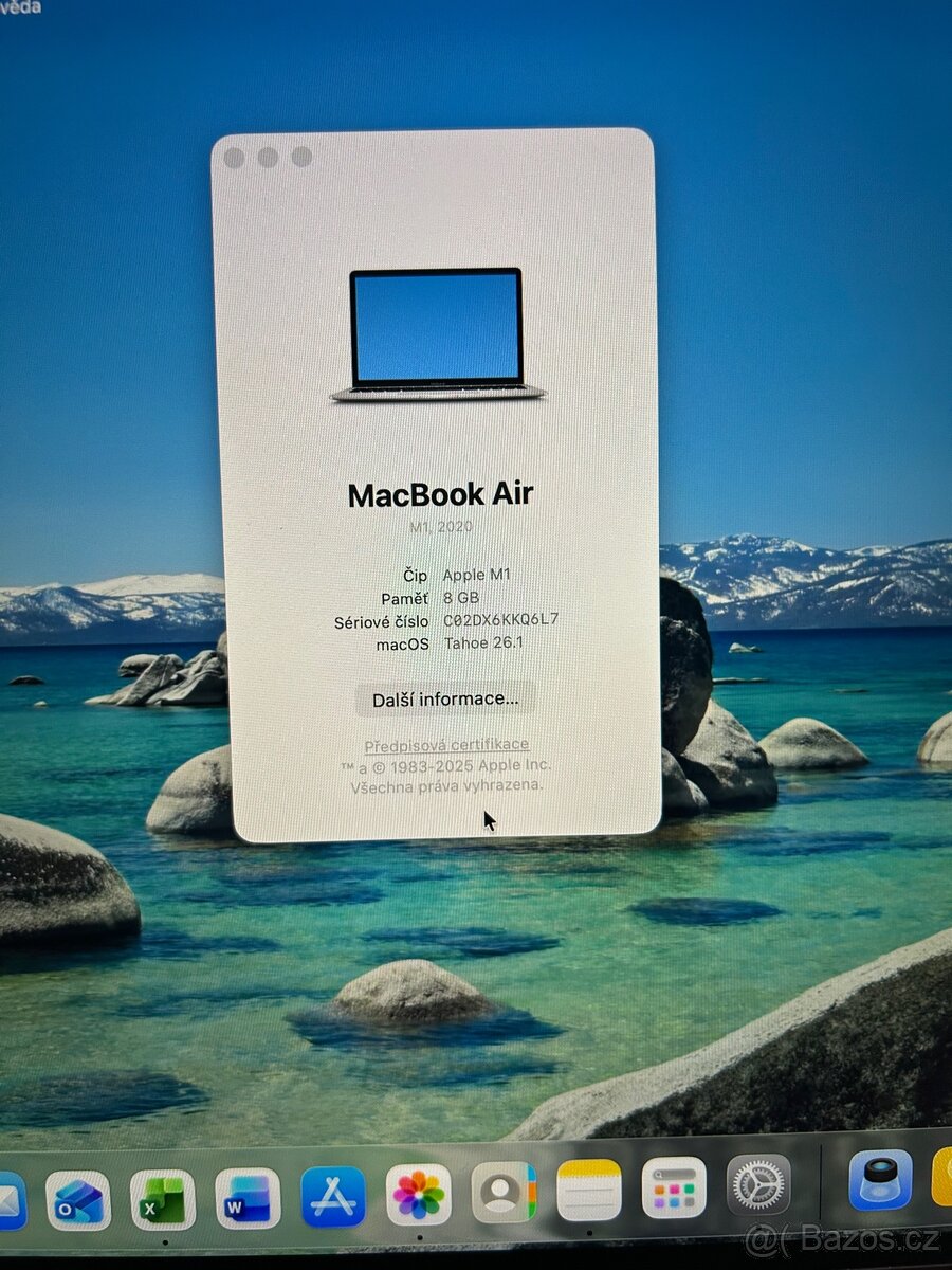 Apple MacBook Air M1 2020 256GB - 12