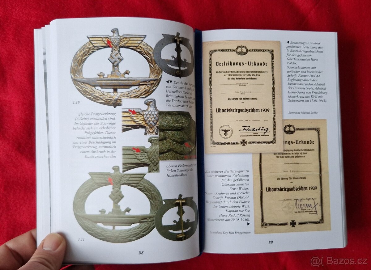 Kniha - Kriegsabzeichen der Kriegsmarine -1050 stran - 12