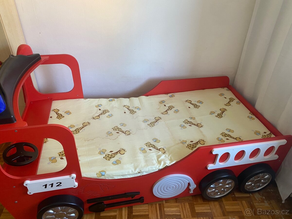 Dětská velmi dobrá postel “Hasičské auto” - 12