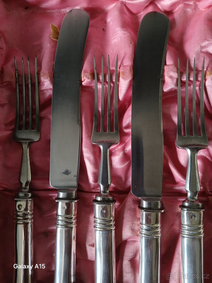 STAROZITNE STRIBRNE PRIBORY RAKOUSKO-UHERSKO - 12