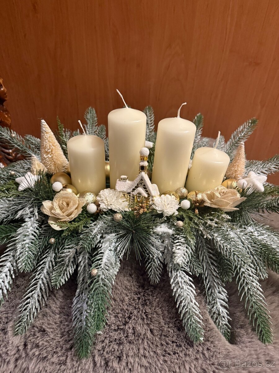 Vánoční dekorace, adventní svicny - 12