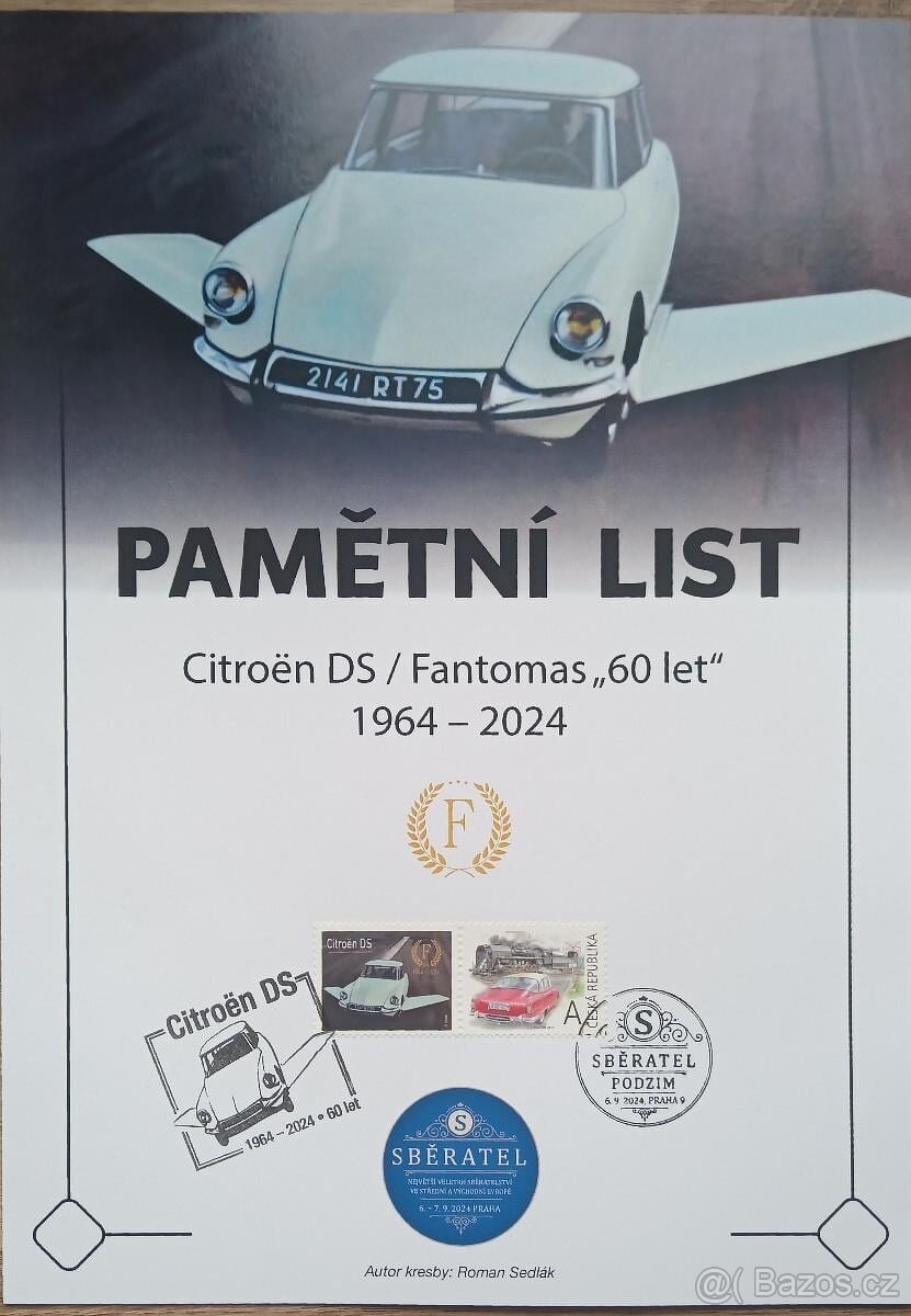 0 Euro Souvenir Citroen DS Fantomas konvolut komplet pouze 2 - 12