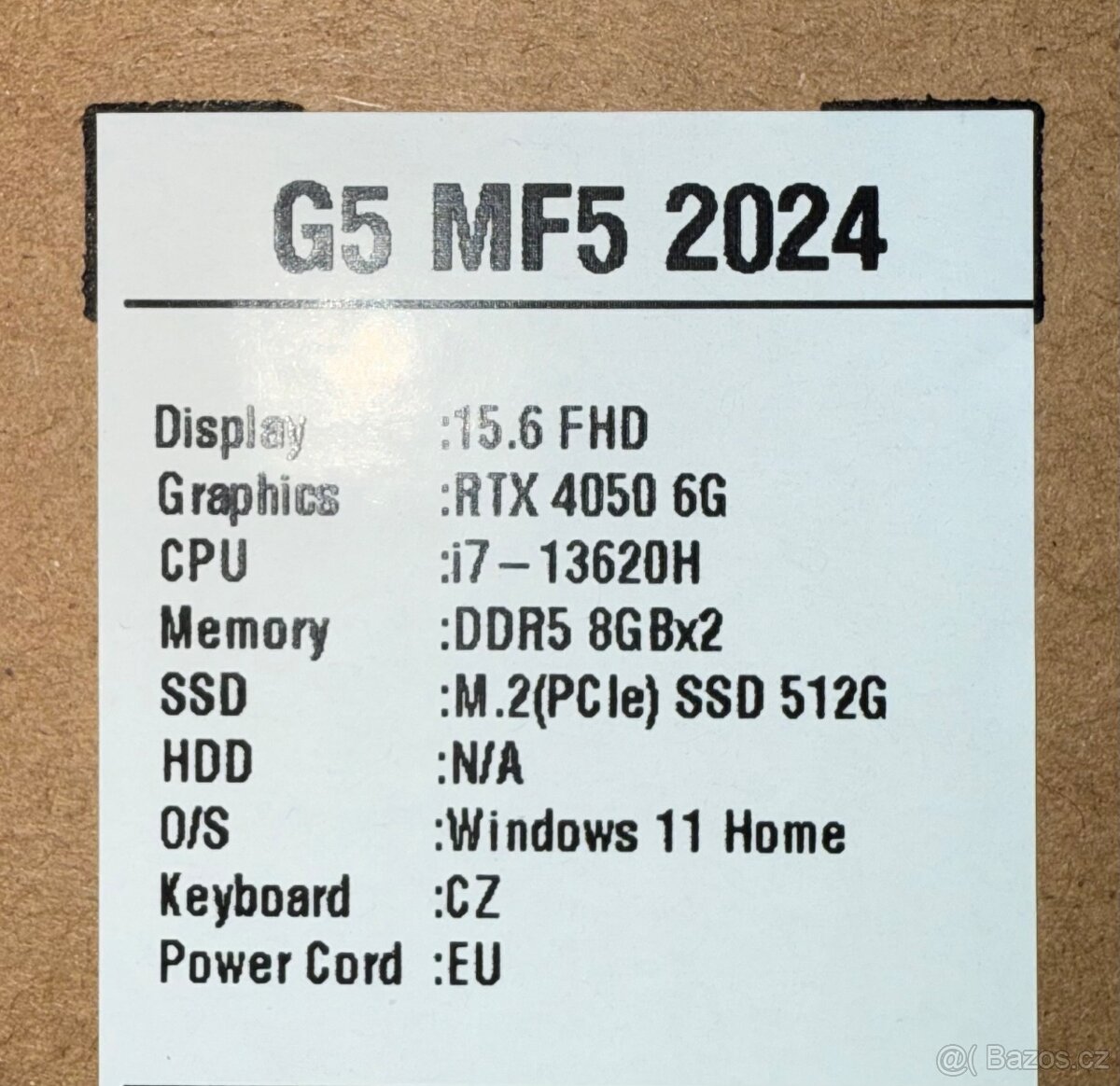 Herní notebook - GIGABYTE G5 MF5 - 12