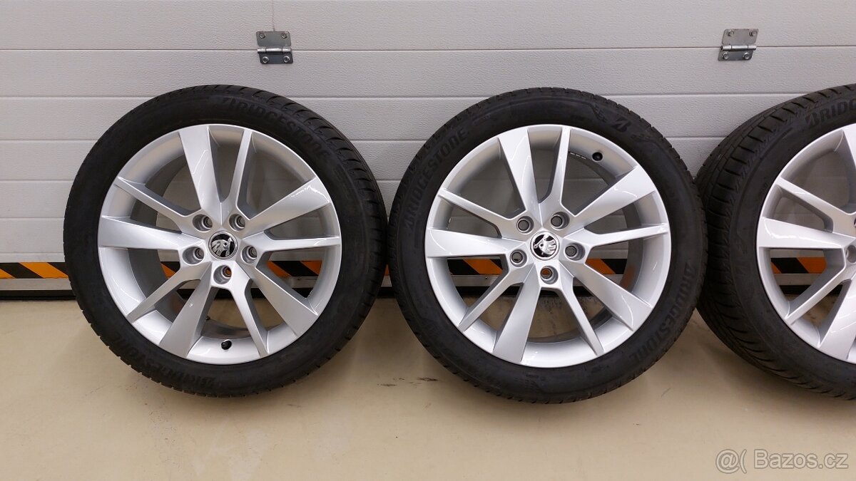 Alu kola 5x112 r17 originál TRIUS Škoda Octavia III Facelift - 12