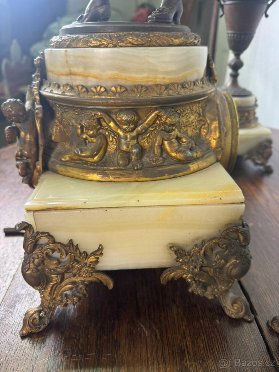 Starožitné figurální hodiny (135055) - 12