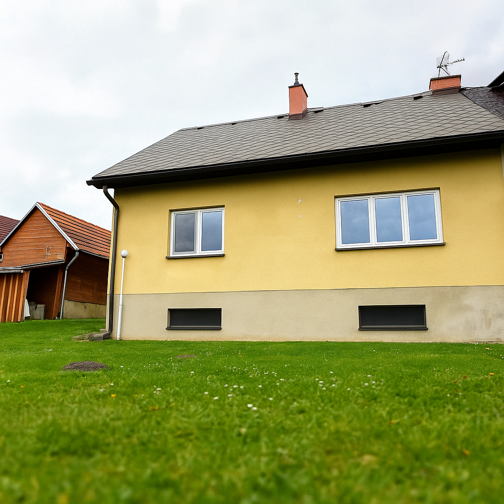 prosluněný zděný dům 4+1 s garáží a zahradou 600m2 - 12