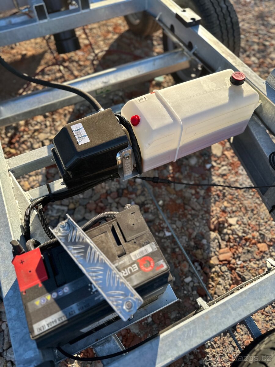 Přívěs Gewe P3500 F/3, Jednostranný sklopný elektrický - 12