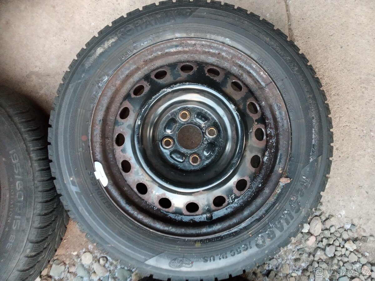 Zimní kola 4x100 R15 - 12