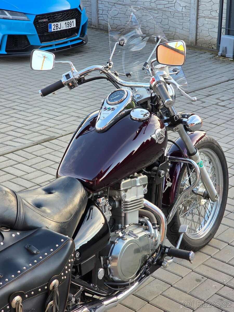 Kawasaki EN 500, padací rám, brašny, plexi, opěrka - 12