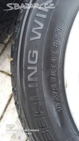 Alu kola a zimní pneu 14" - 12