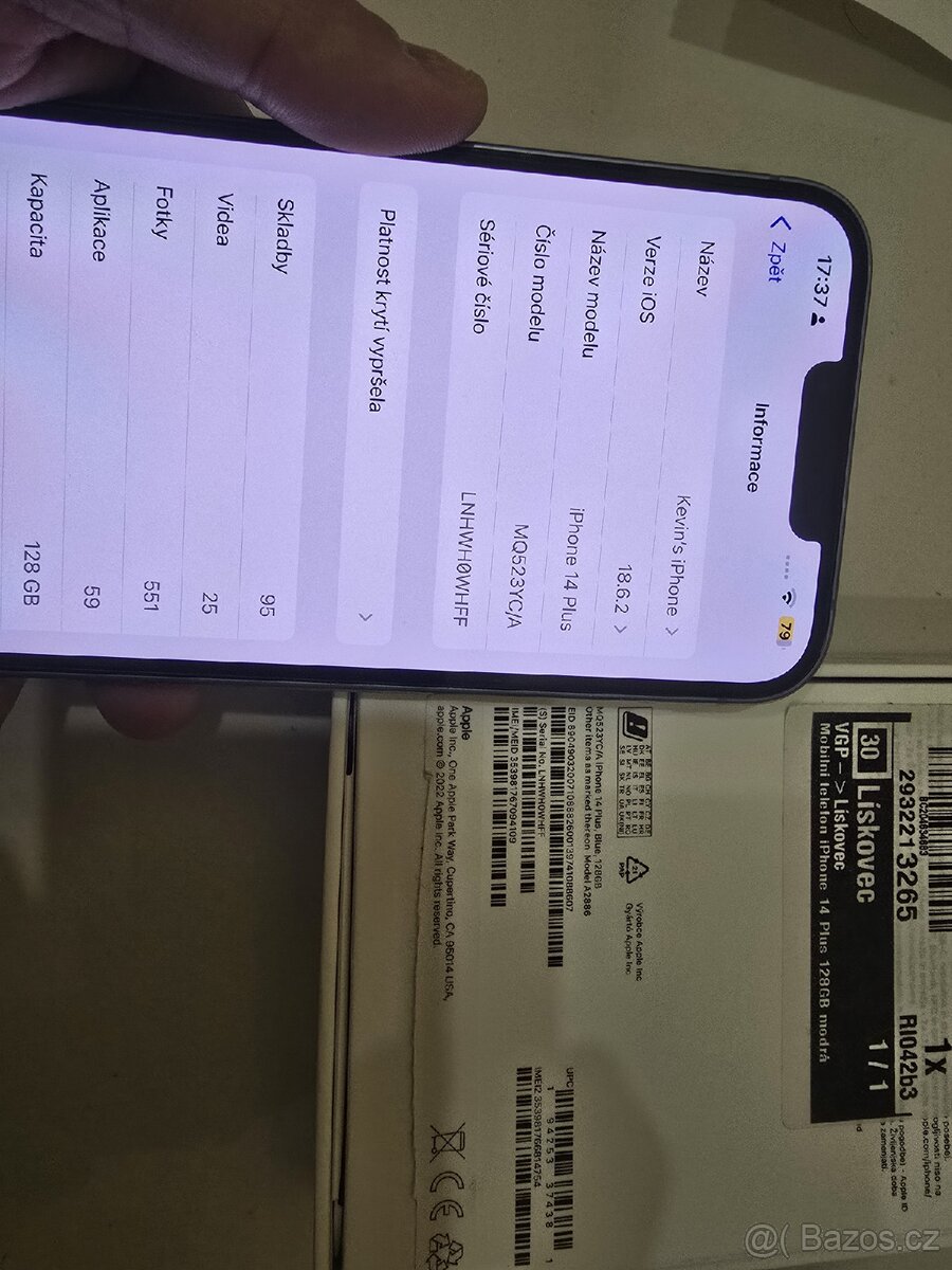 iPhone 14 Plus 128GB kompletní balení za dobrou cenu - 12