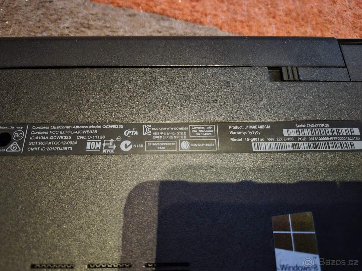 Notebook HP 15 - 12