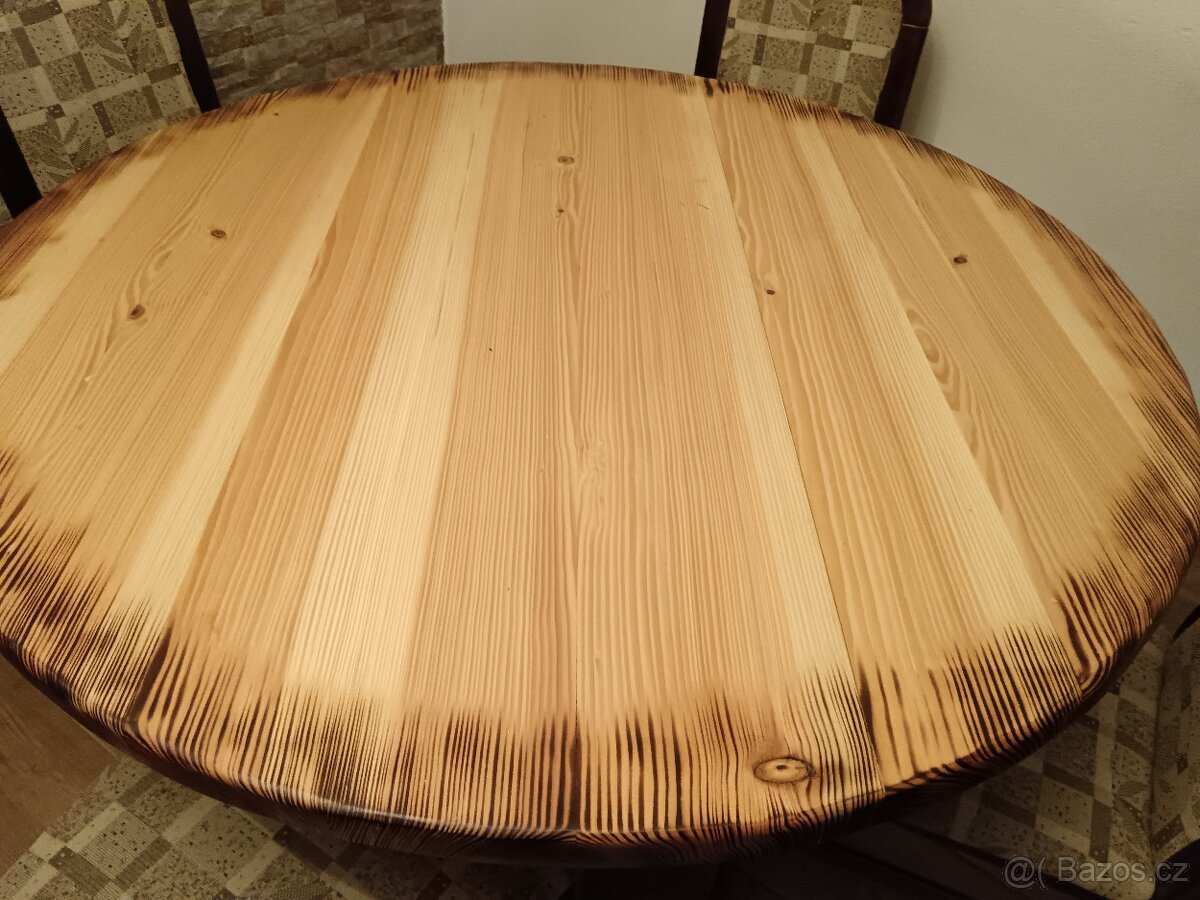 Jídelní stůl pro 4 osoby - MASIVNÍ DŘEVO- BŘÍZA - 12