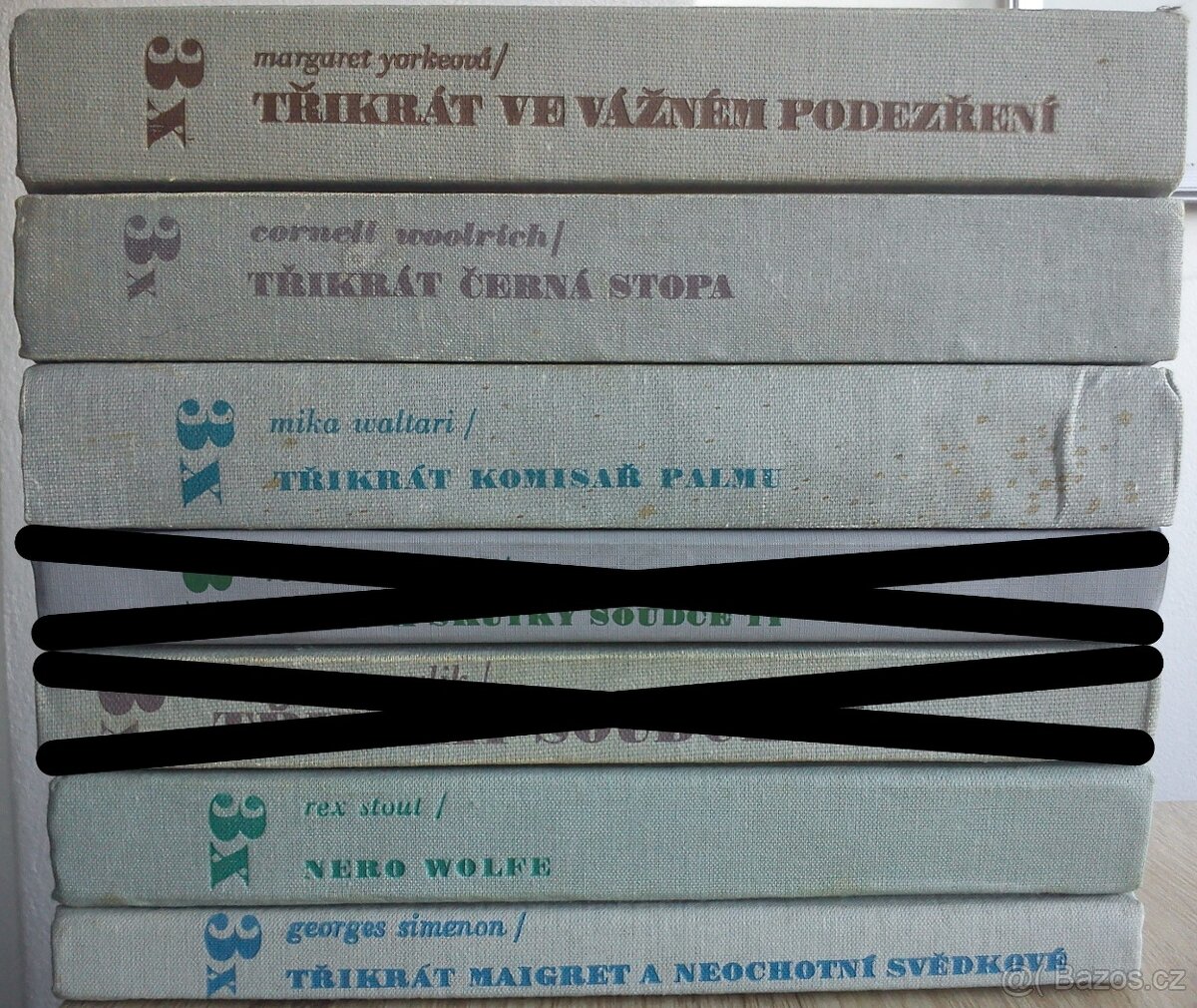 Sbírka knih z Edice 3 x ( Třikrát ) - 12