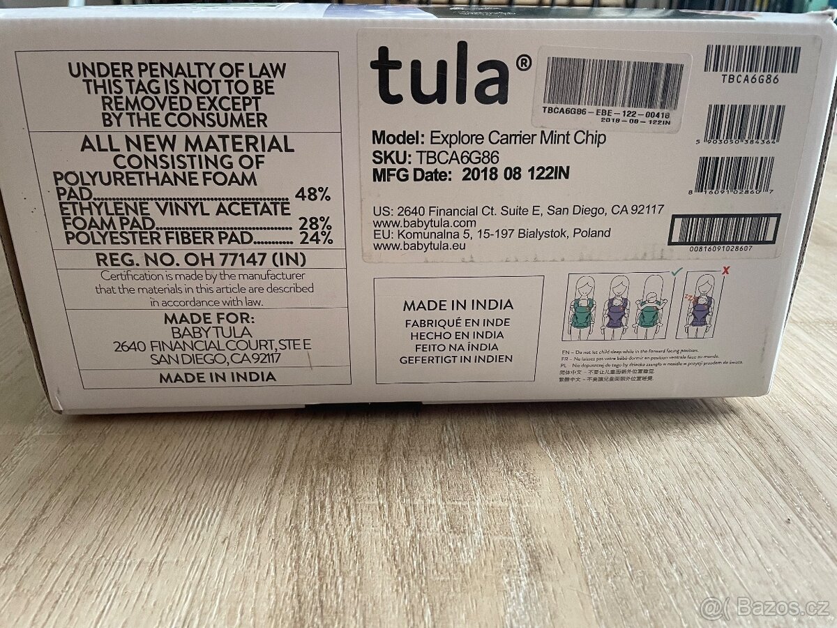 Nosítko Tula Baby Explore Mint Chip - 12