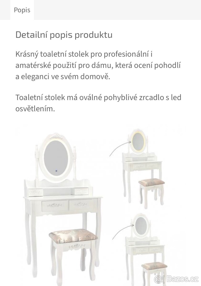 Kosmetický stolek pro slečnu - 12