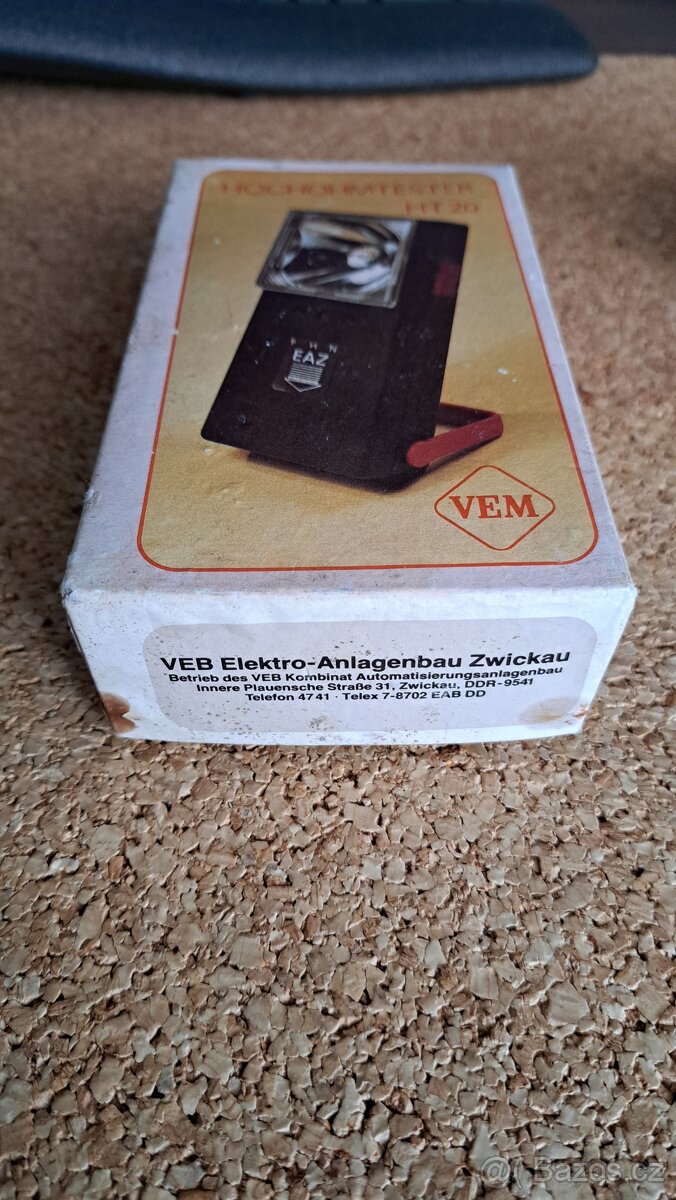 Retro nová svítilna se zkoušečkou (prozváněčkou) z NDR - 12