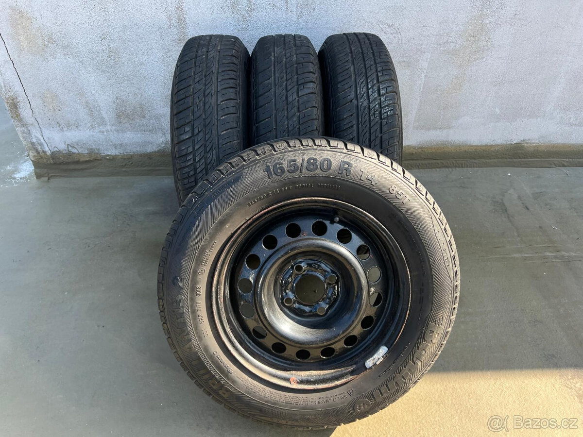 165/80R14 letní sada 4x100 5,5x14 - 12