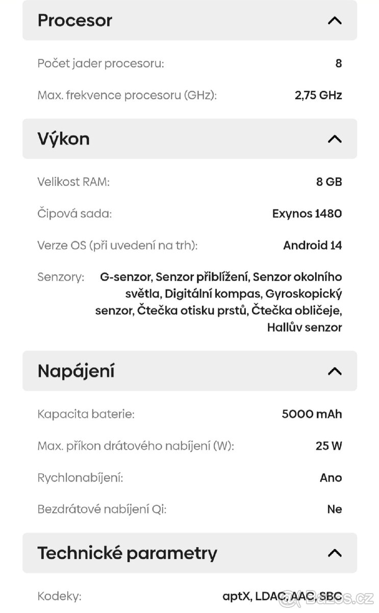 Samsung Galaxy A55 5G - 8/256GB - 12