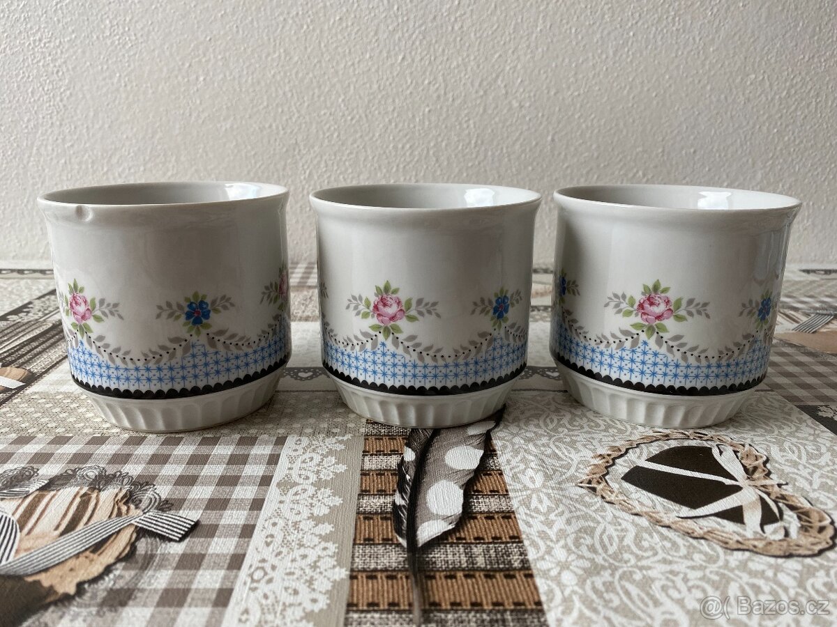 Raritní sada retro hrnků Dubí Czechoslovakia - 375 ml, 6 ks - 12