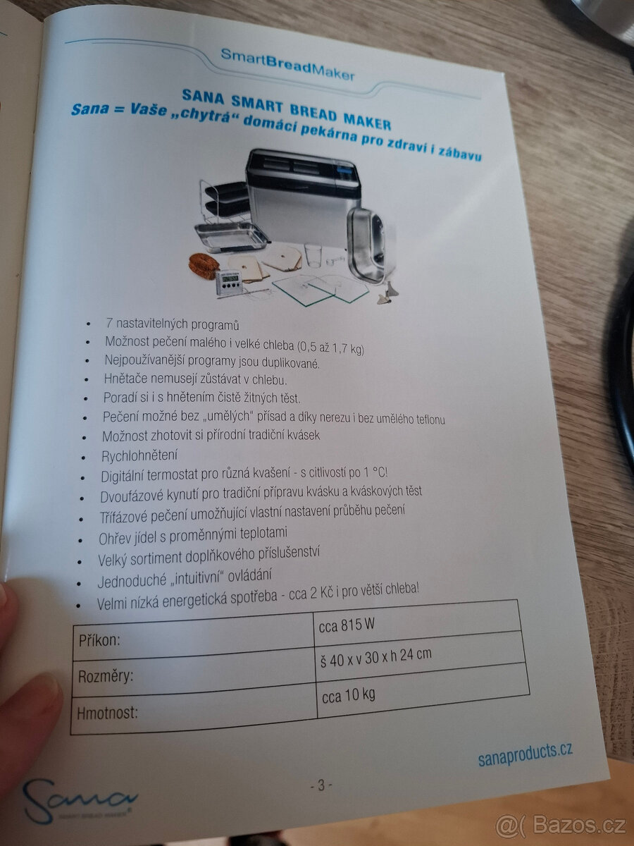 Domácí pekárna Sana Smart Bread Maker - 12
