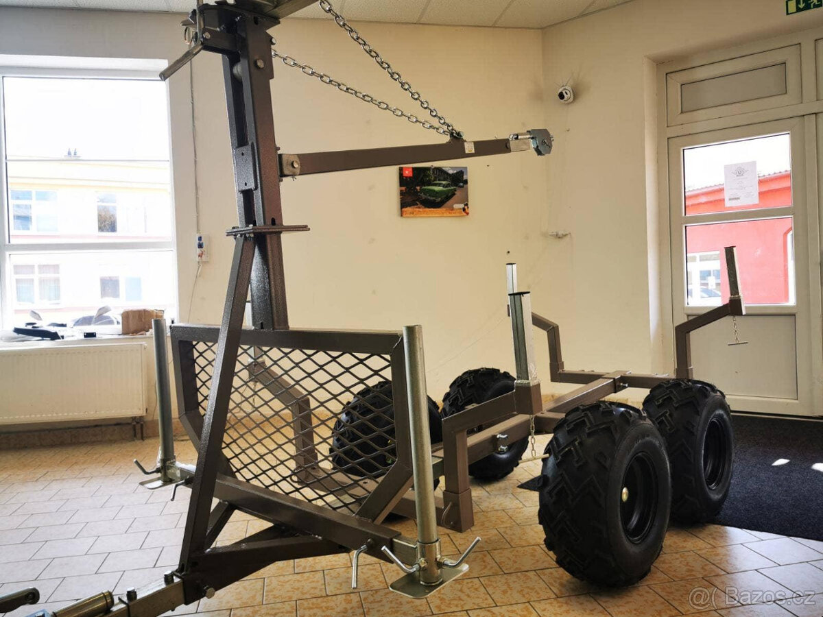 Vozík za čtyřkolku černý - 12