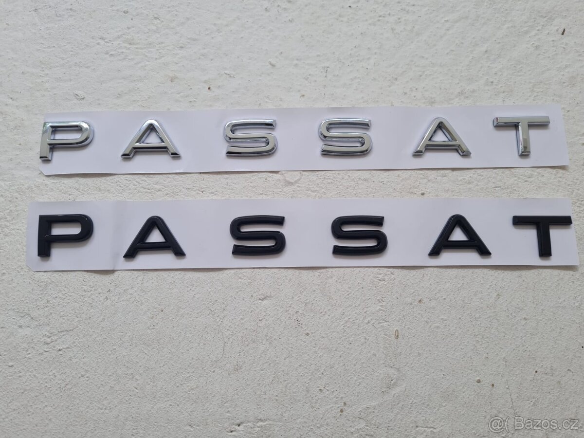 Chrómové a čierne nápisy na kufor VOLKSWAGEN - 12