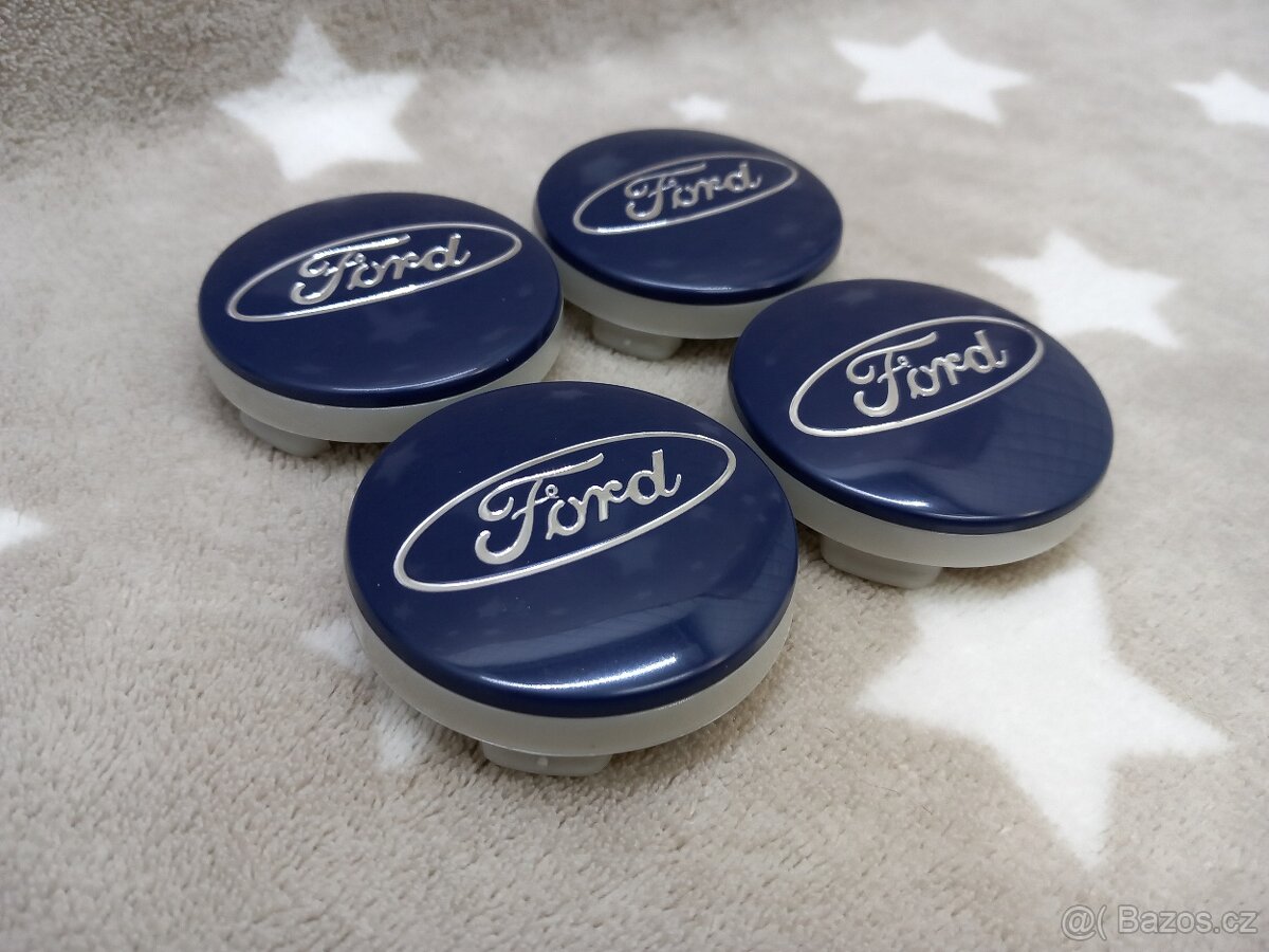 Středové krytky Ford, 54x52mm Modré - 12