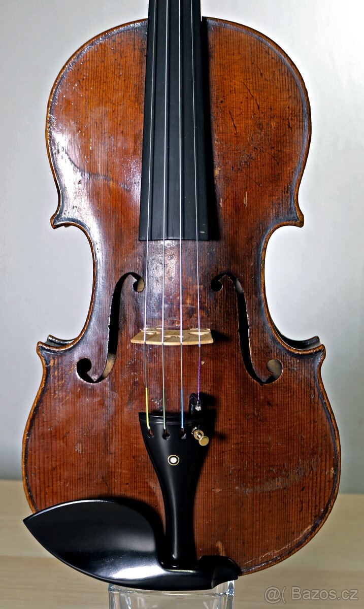 Nádherné housle z 19-ho století opravené F. Herclíkem 1910 - 12